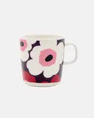 Marimekko Oiva / Unikko Tasse 4dl white/plum