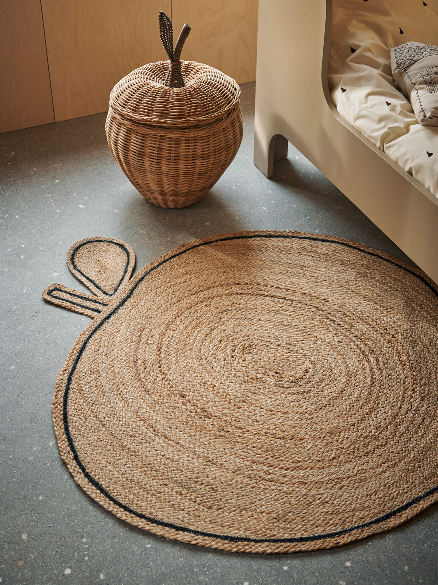 Ferm Living Apple Braided Jute Rug Natural