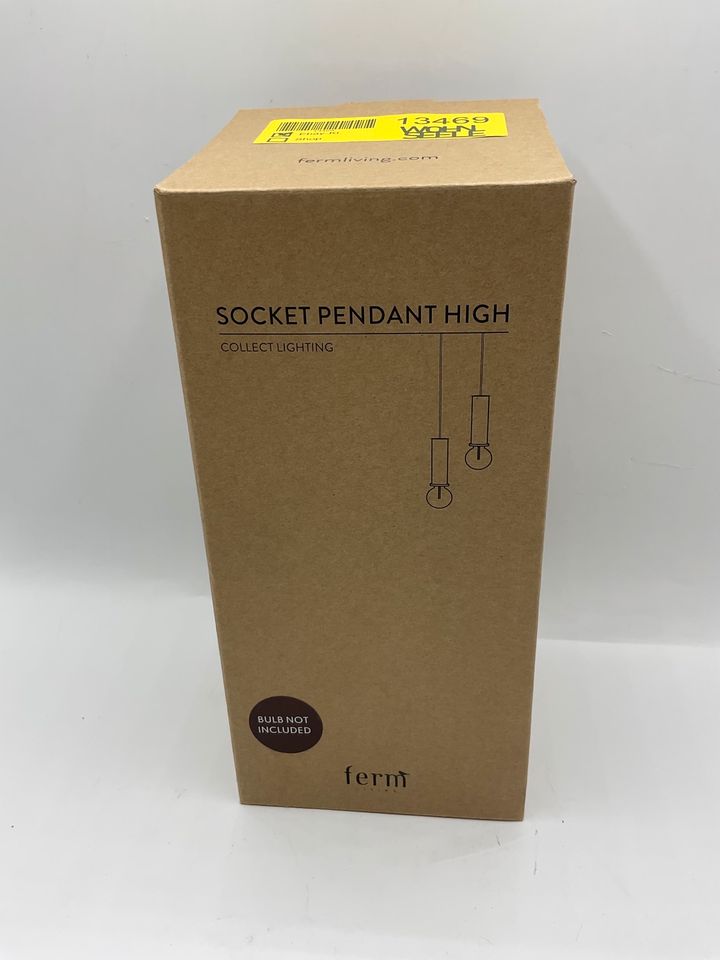 Ferm living Socket Pendant High braun