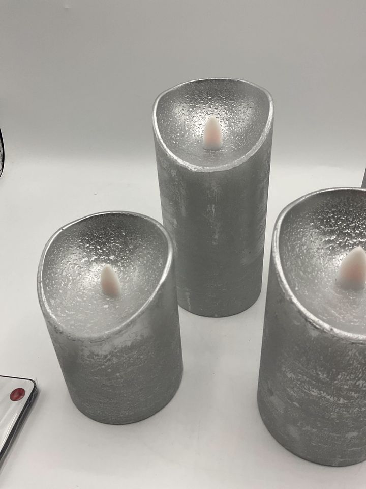 Sompex shine 4er Set silber mit Fernbedienung