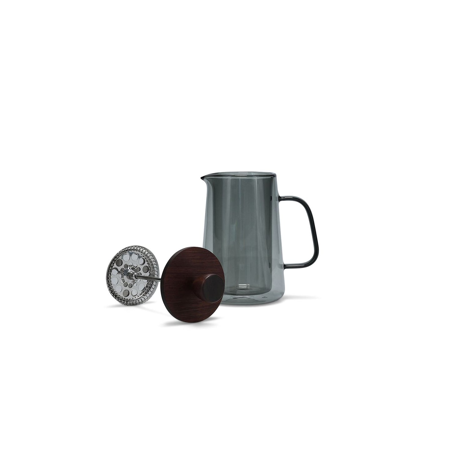 ONA Salt and Pepper KAFFEEKANNE 35CL MIT GLASFILTER UND DECKEL GRAU LUMA