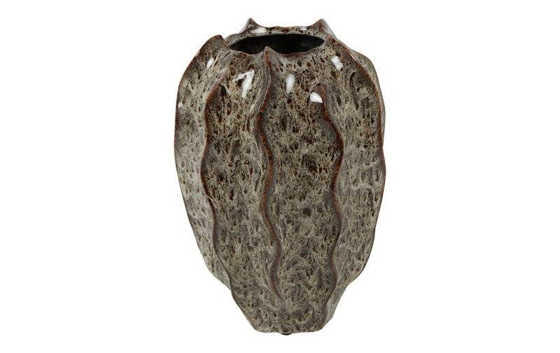 Vase hoch Koralin S braun/crème-20,5x20,5x30,5CM