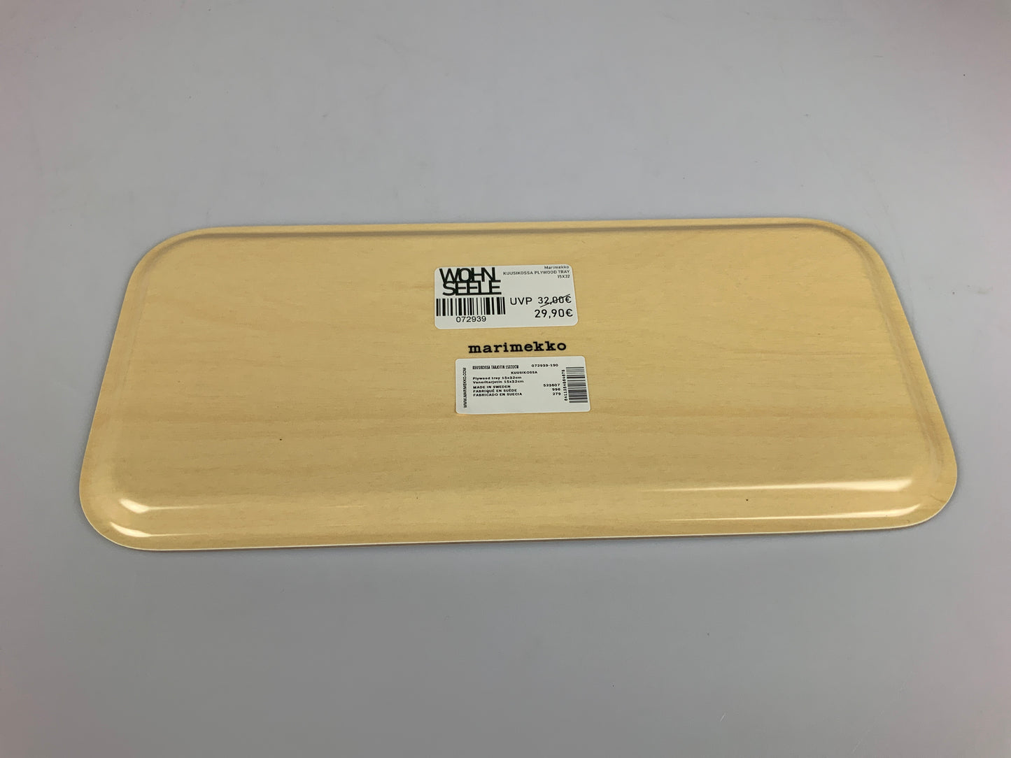 Marimekko KUUSIKOSSA PLYWOOD TRAY 15X32 F190