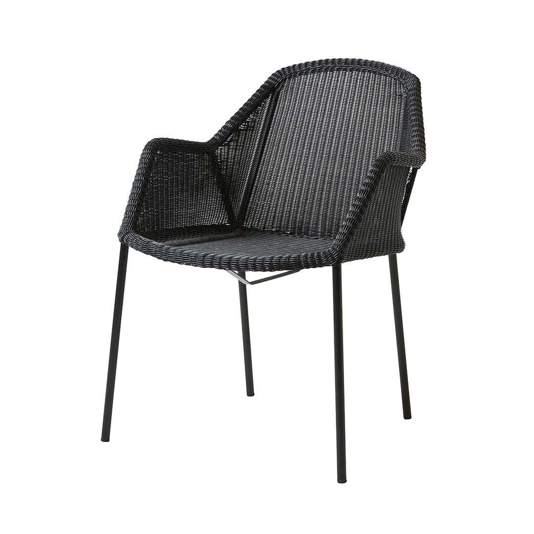 Cane-line Breeze Chair Stapelsessel schwarz