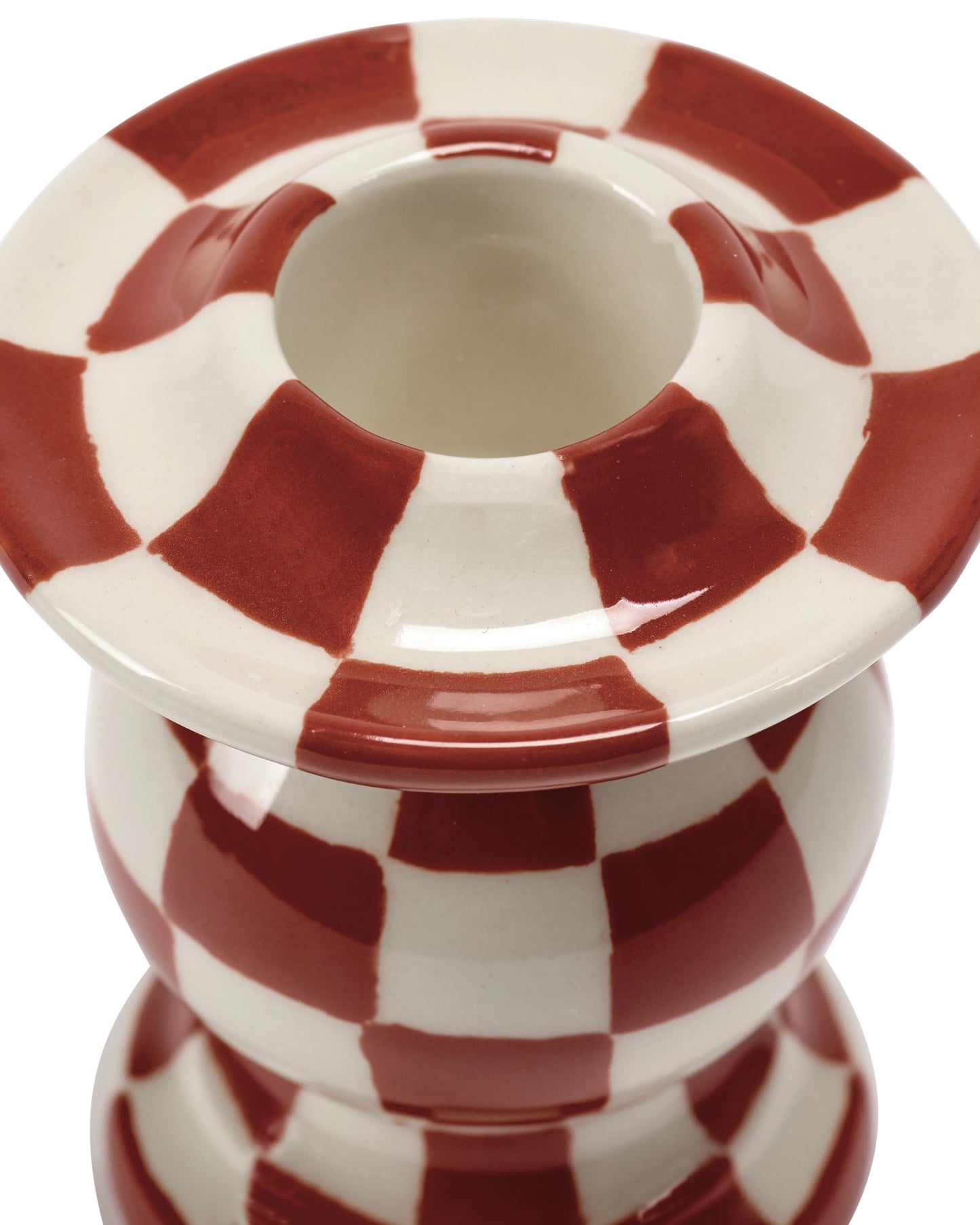 Serax Kerzenhalter n°2 rot/weiss Les Objets Mouleversants