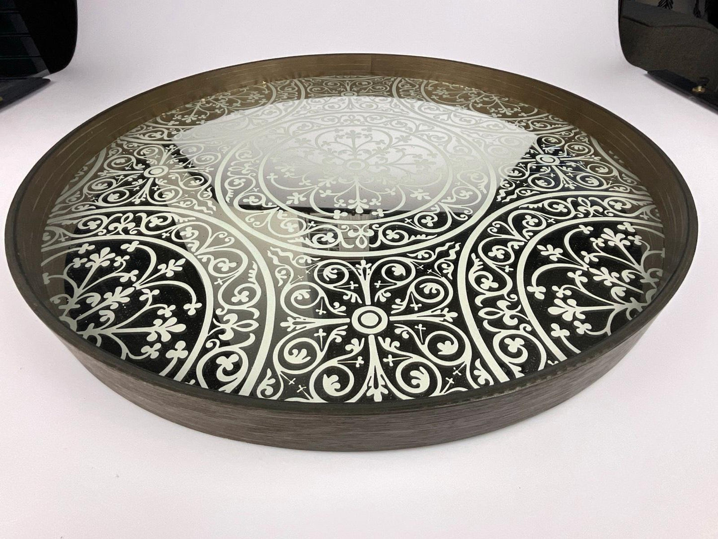 Ethnicraft Notre Monde Tablett Morrocan Frost Größe L 61x61 x4 cm