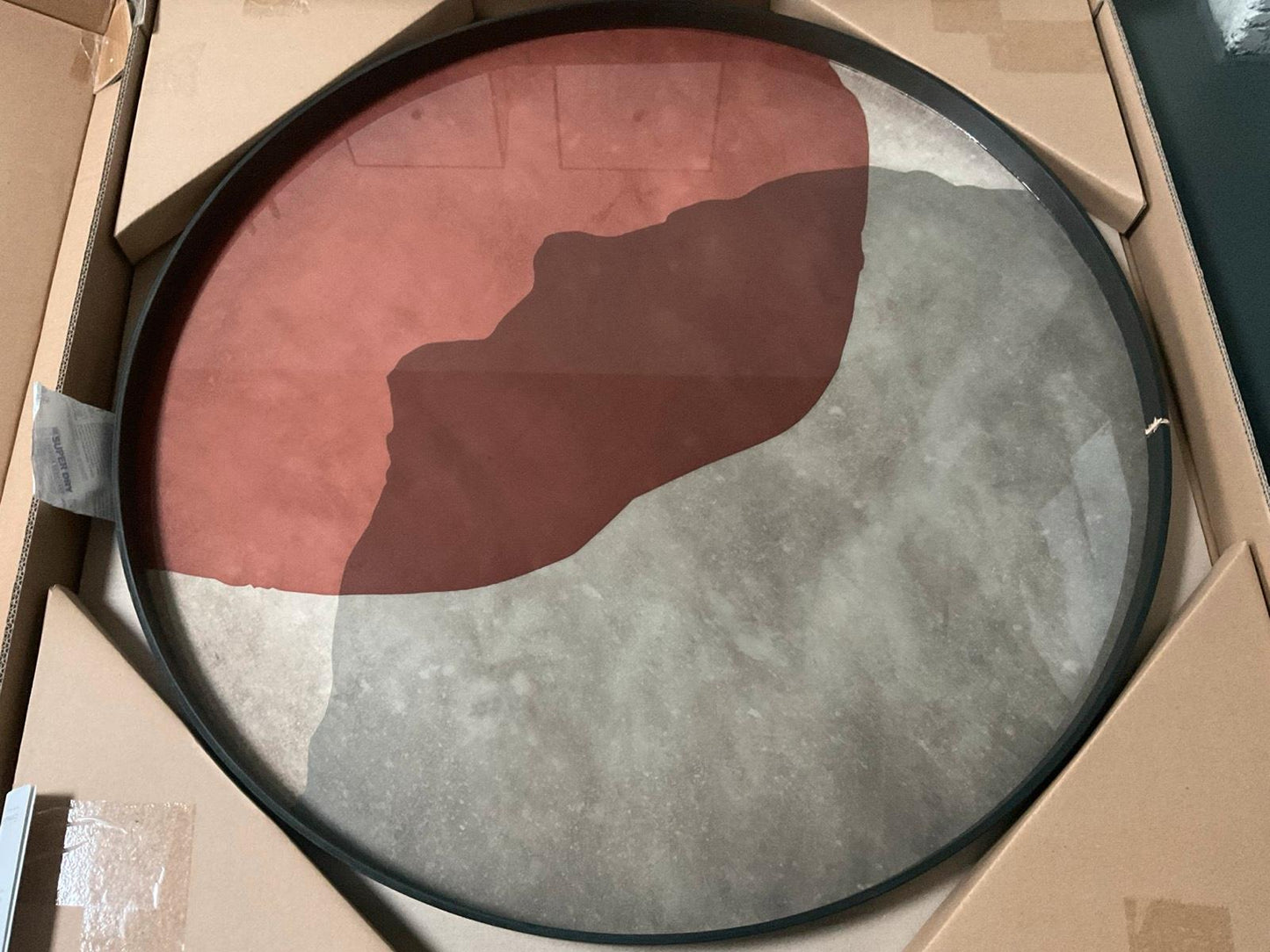 Ethnicraft Notre Monde Tablett XL Pinot Combi Dots Glas