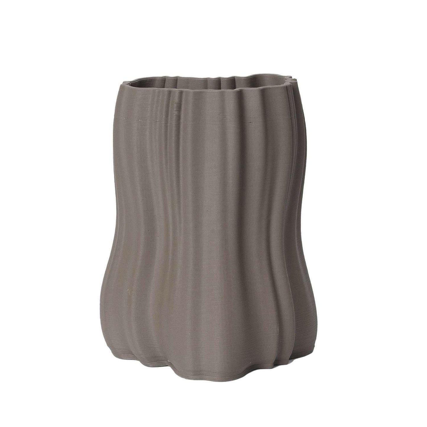 Ferm Living Moire Vase Gr. S Höhe 20 cm anthrazit