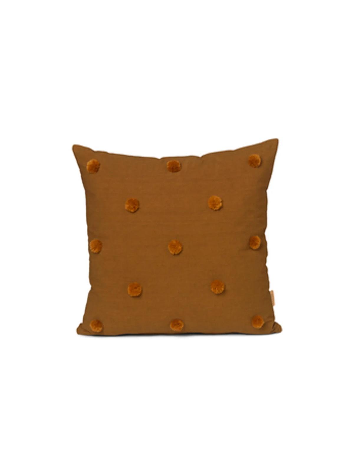 Ferm living Cusion Dot Tufted - Farbe Sugar/Kelp Mustard
