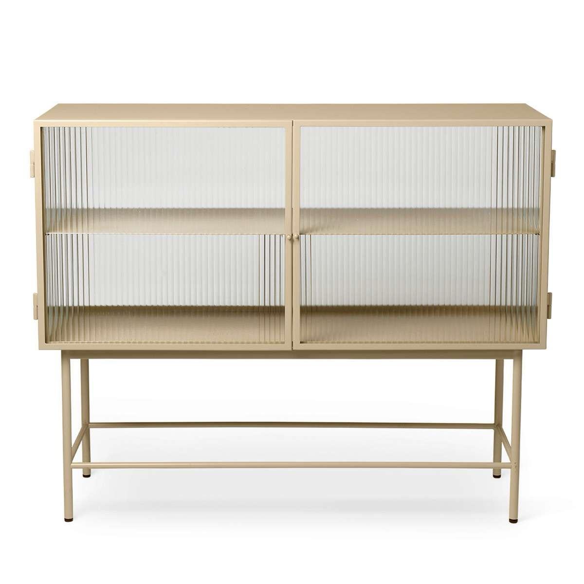 Ferm living Haze Sideboard Reeded Glass cashmere