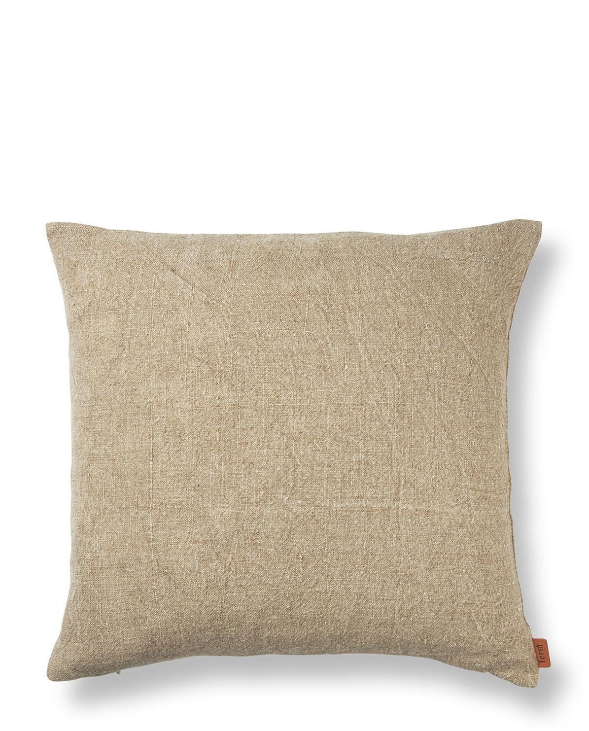 Ferm living Heavy linen Kissenhülle 45 x 45 cm Natural