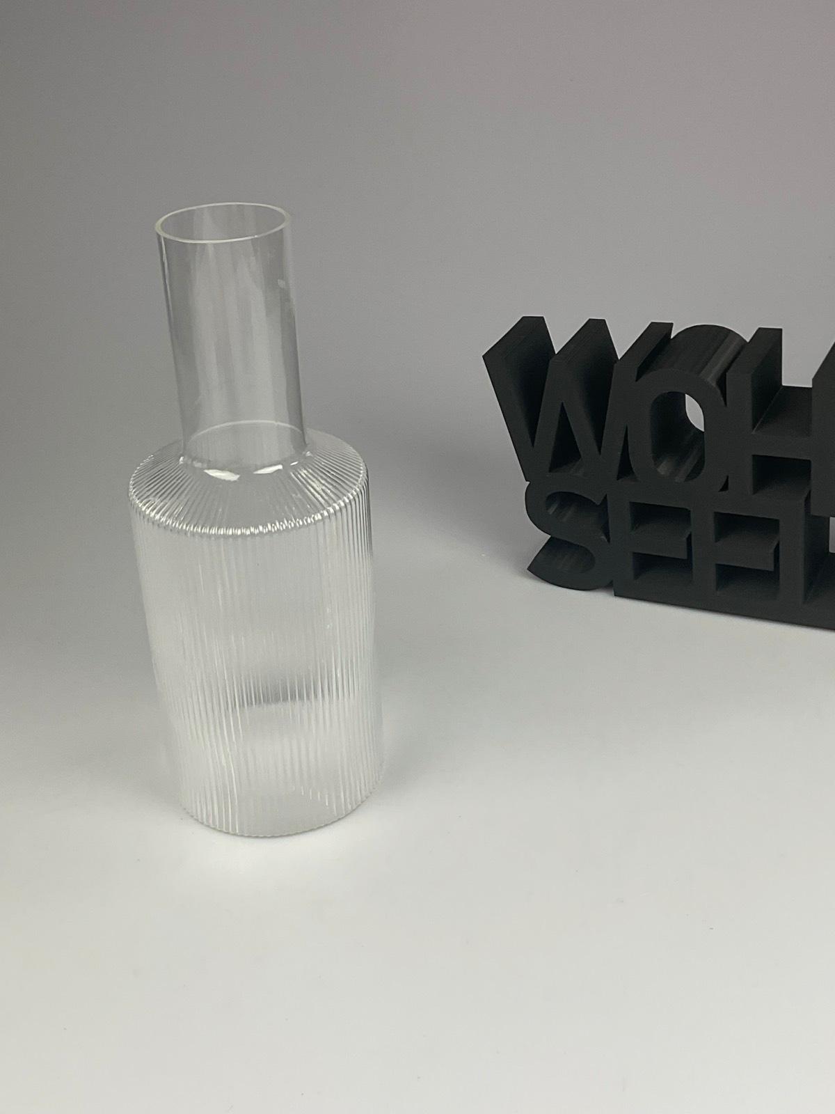 Ferm living Ripple Caraffe Clear 1 liter