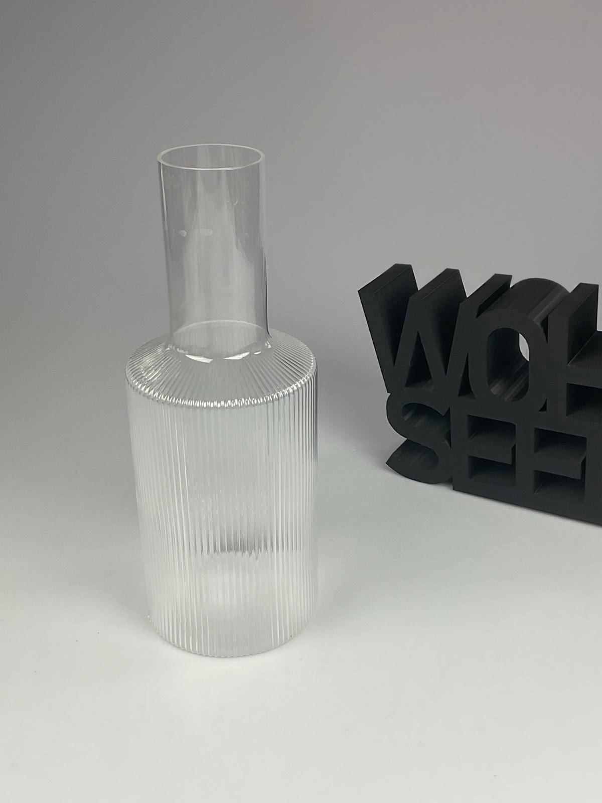 Ferm living Ripple Caraffe Clear 1 liter