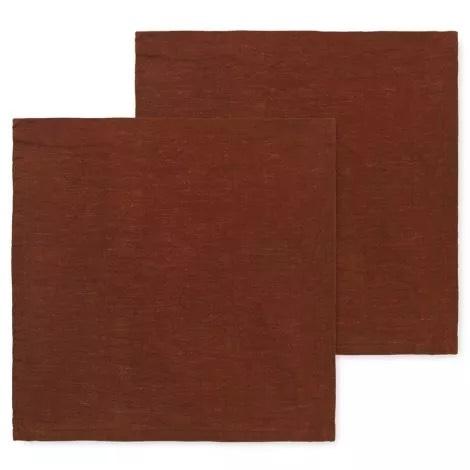 Ferm living Servietten Linen Napkin 3 Stück Farbe Cinnamon 50x 40