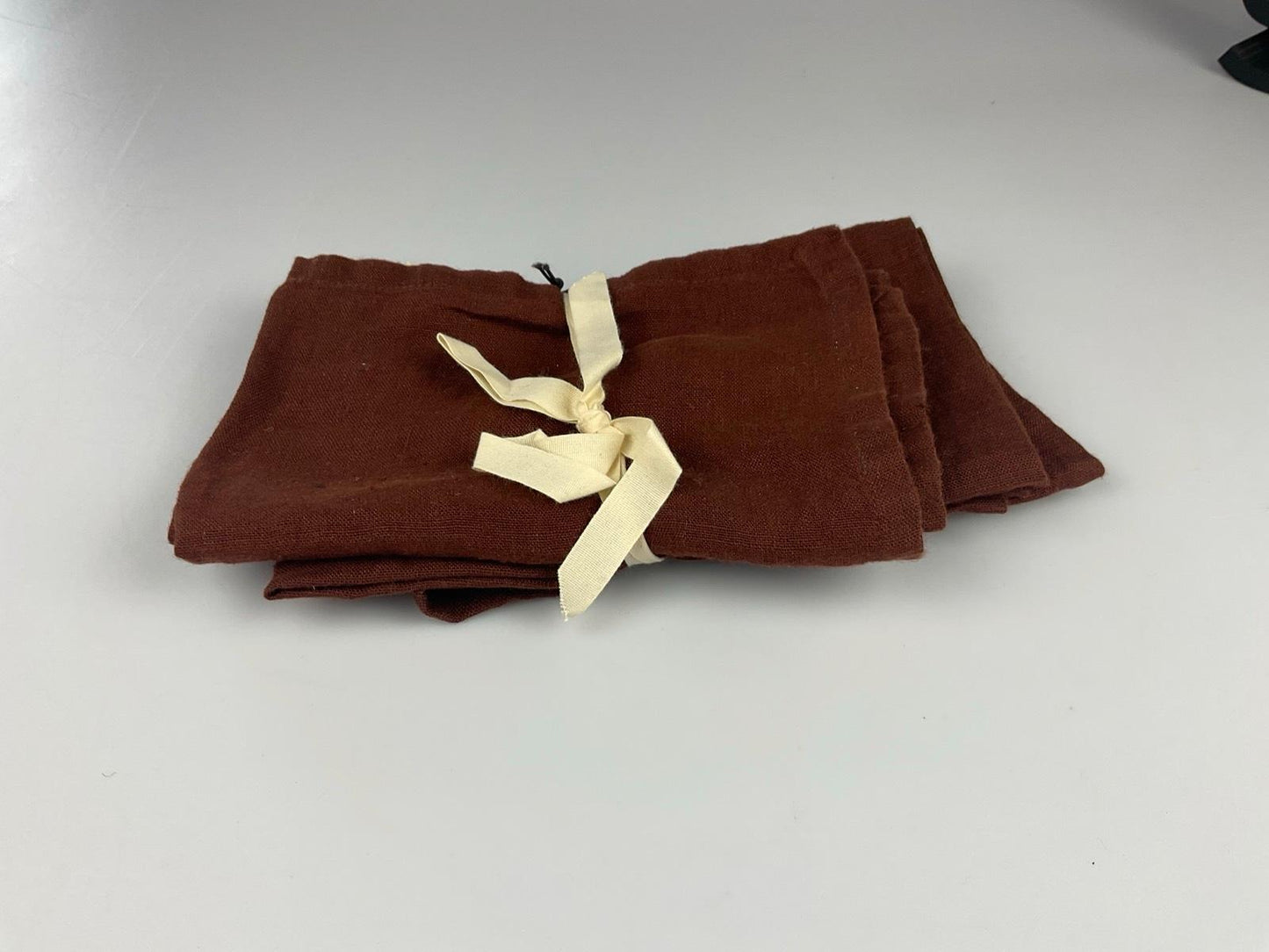 Ferm living Servietten Linen Napkin 3 Stück Farbe Cinnamon 50x 40