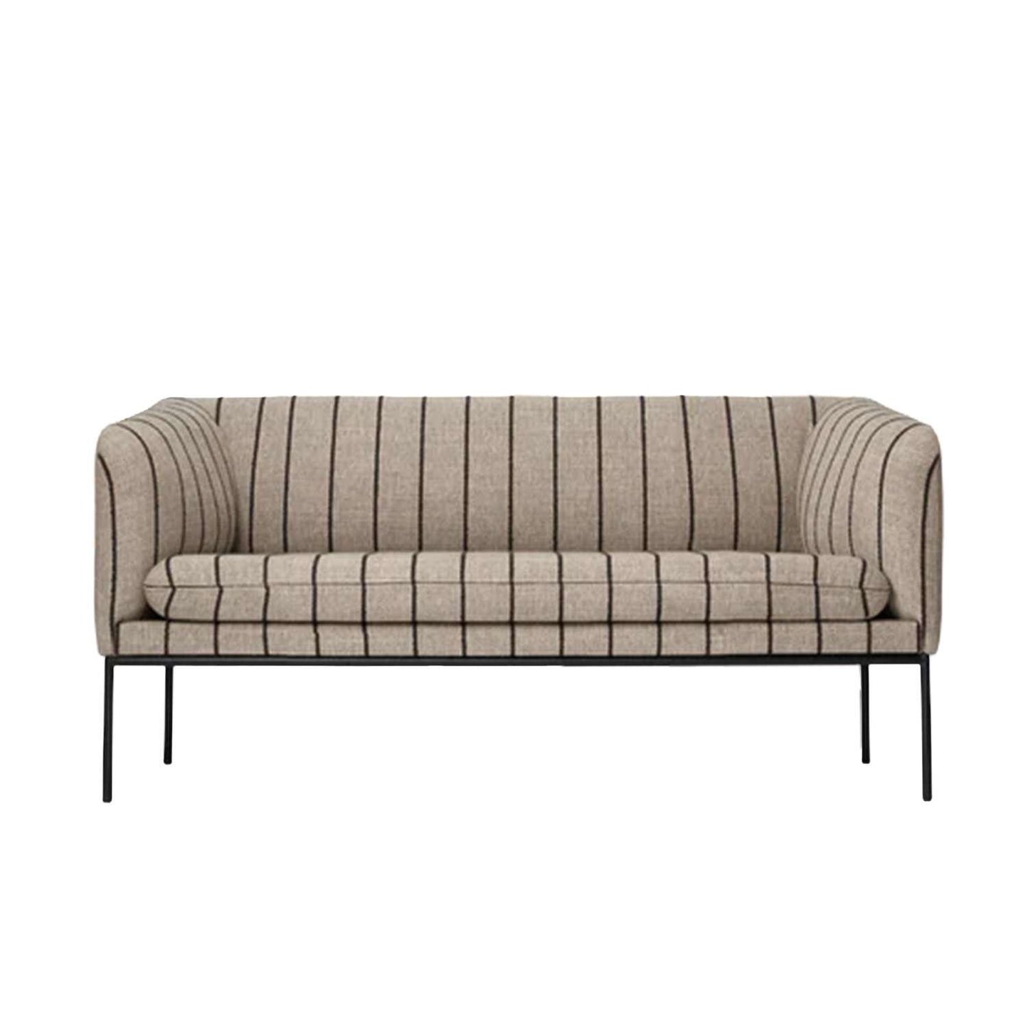 Ferm living Turn Sofa 2 Sitzer Pasadena sand/black