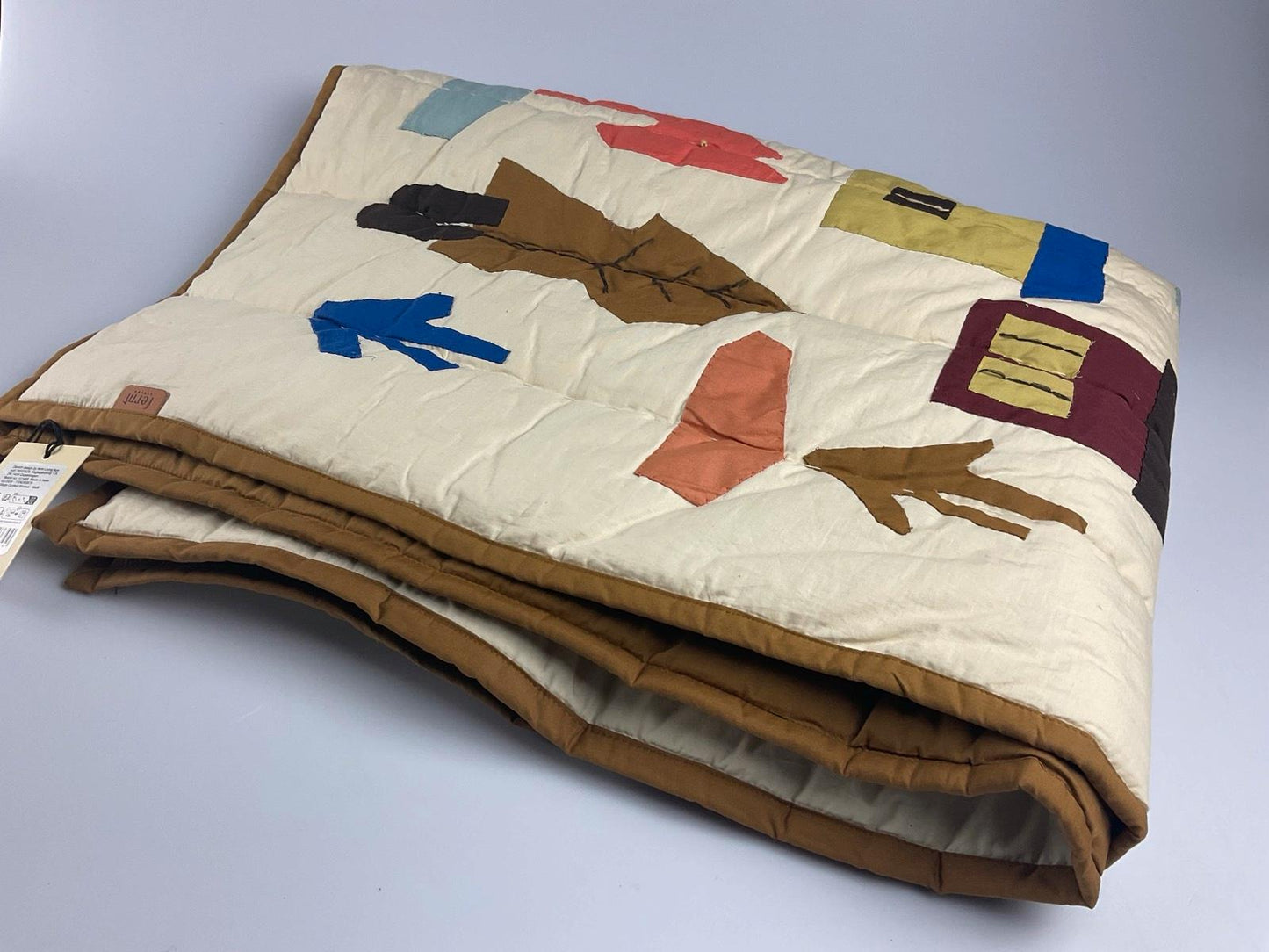 Ferm living Village Quilted Blanket Multi