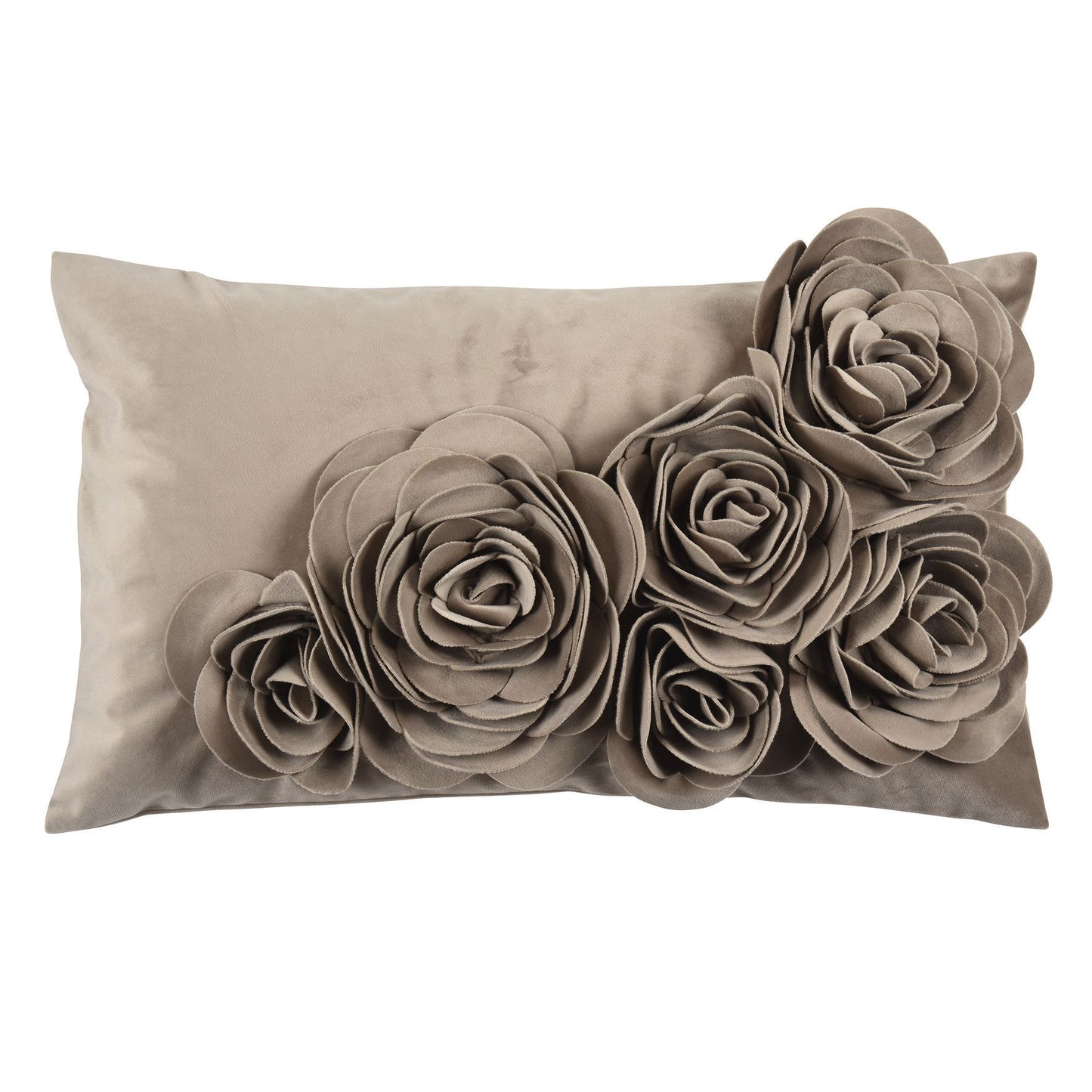 PAD Floral Kissenhülle 30x50cm taupe