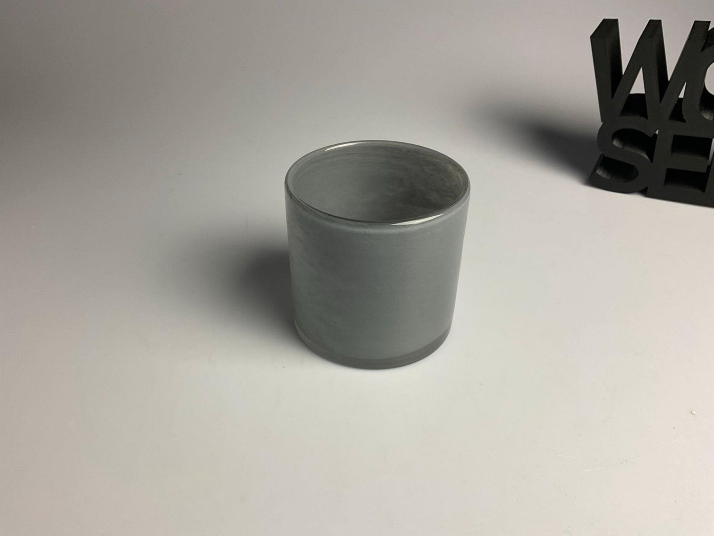 Florissima Teelichtbecher Mug H 10 cm D 10 cm grau