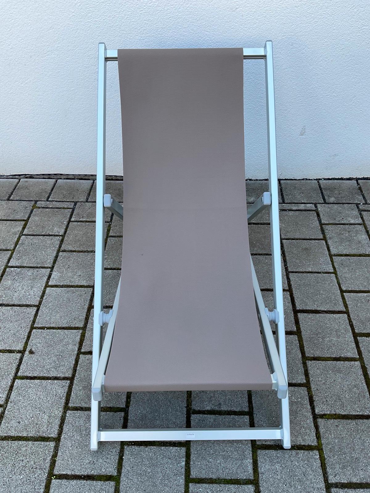 Jan Kurtz Liegestuhl Rimini taupe