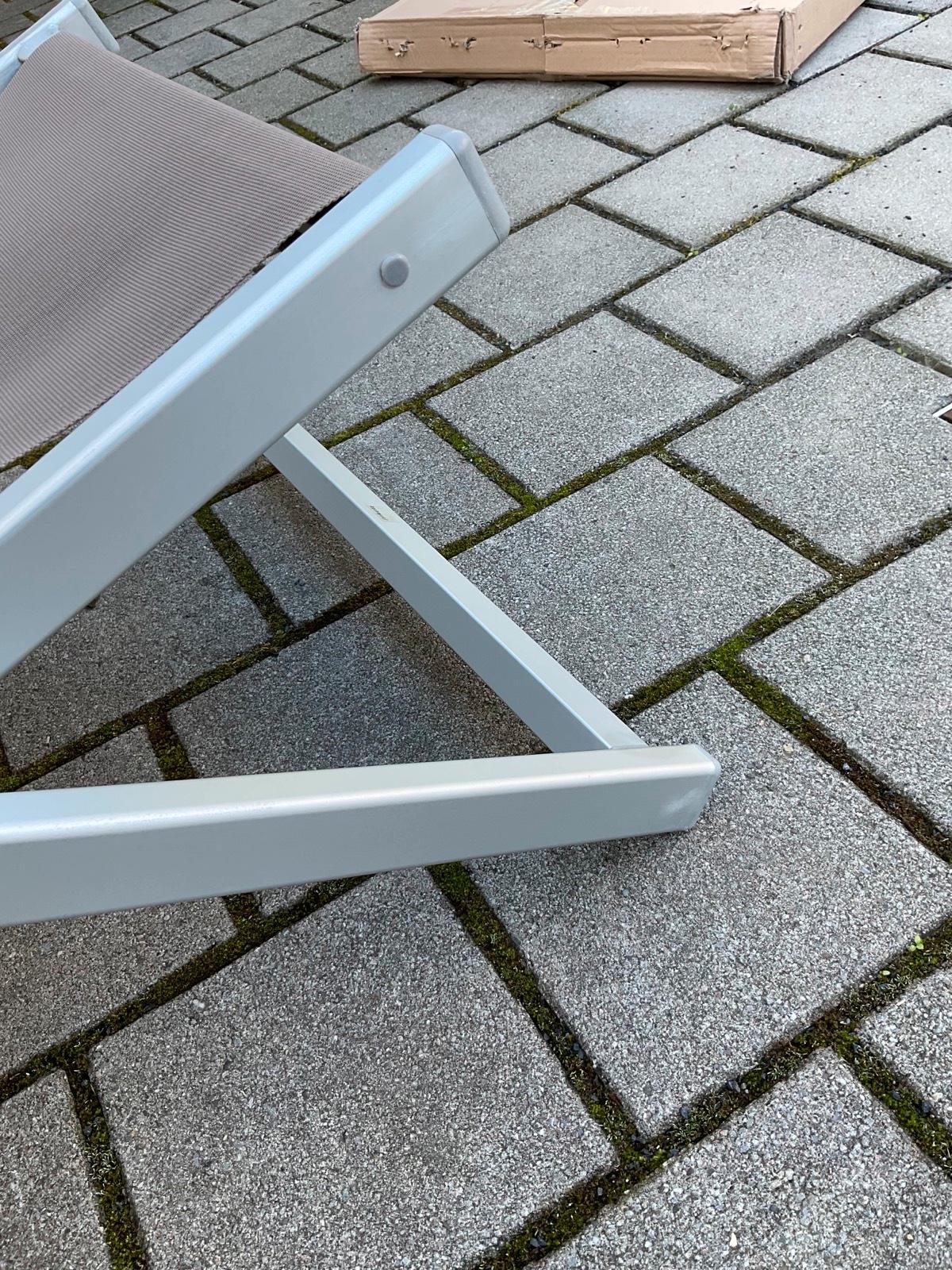 Jan Kurtz Liegestuhl Rimini taupe