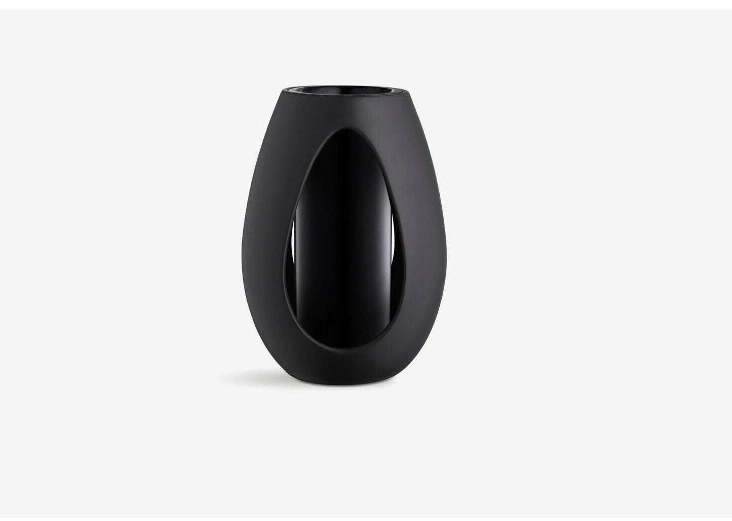 Kähler Kokong Vase mit Zylinder H33cm brown