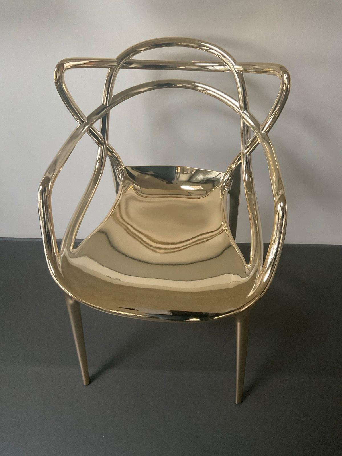 Kartell Masters Sedia Metalli Gold