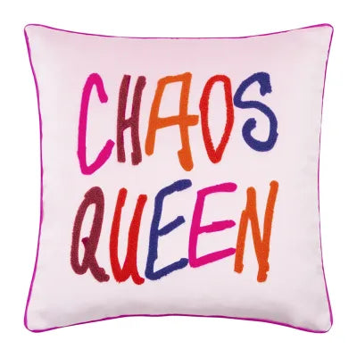 PAD LETTERS Kissenhülle CHAOSQUEEN-rose , 40 x 40 cm