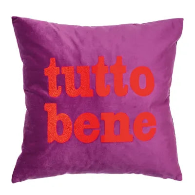 PAD LETTERS Kissenhülle , tutto bene-berry , 45 x 45 cm