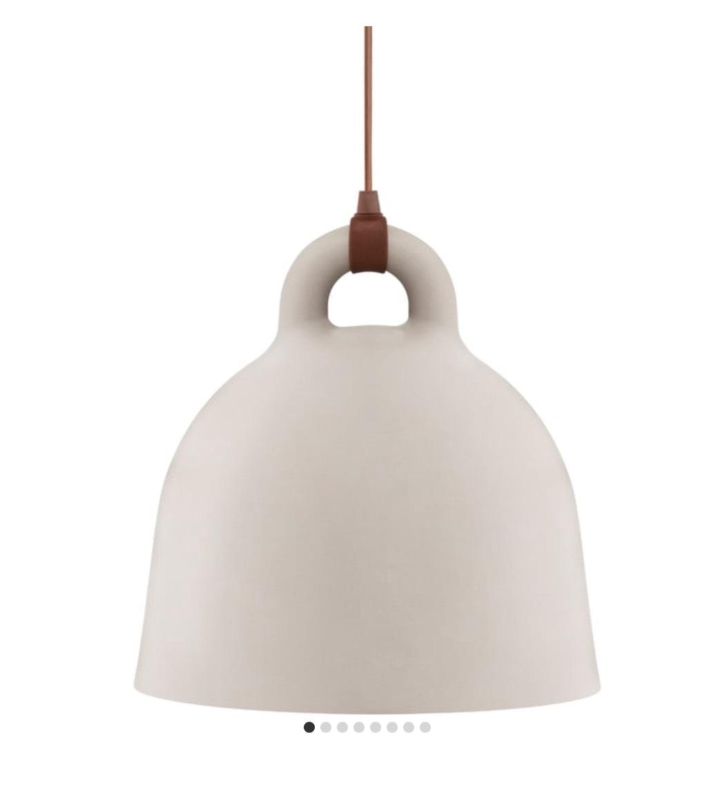 Normann Copenhagen Bell Lampe groß weiß H 57cm Durchmesser 55 cm