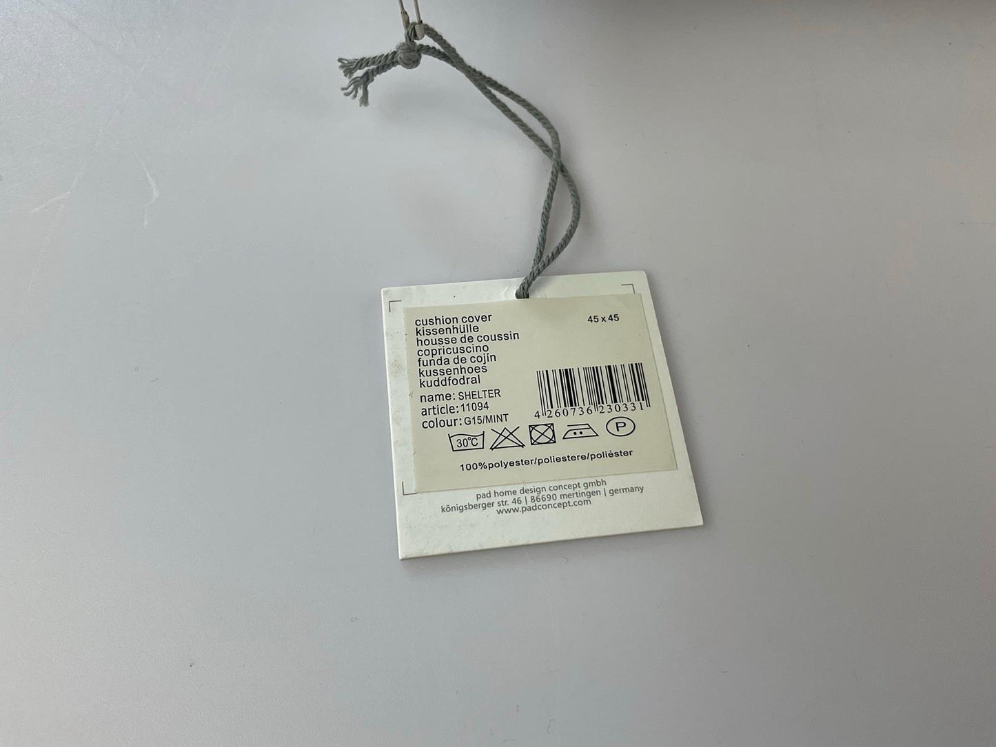 Pad Kissen mit Innenkissen Sheltter G15/mint
