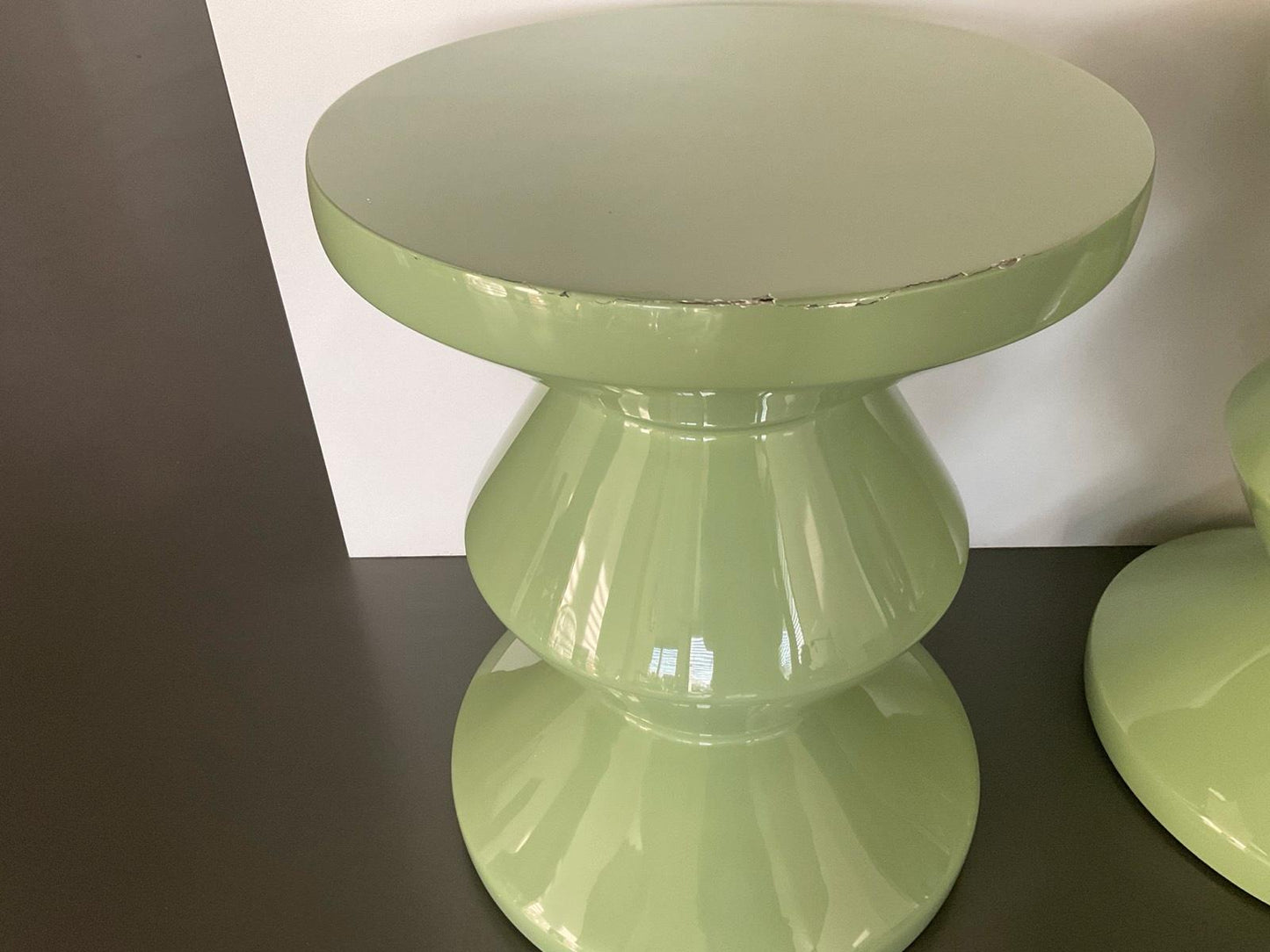 Pols Potten Zig Zag Hocker olivgrün