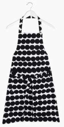 Marimekko Räsymatto Apron white , black Schürze