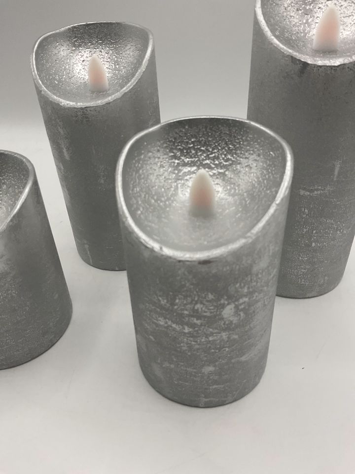 Sompex shine 4er Set silber mit Fernbedienung