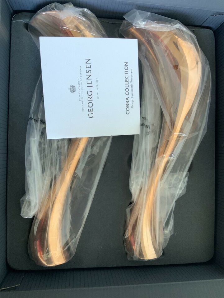 Georg Jensen Cobra Collection Candleholder Roségold large und small Set of 2