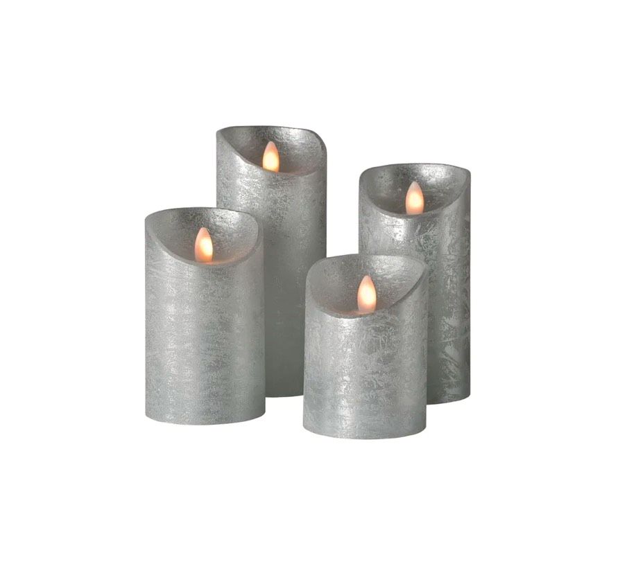 Sompex shine 4er Set silber mit Fernbedienung