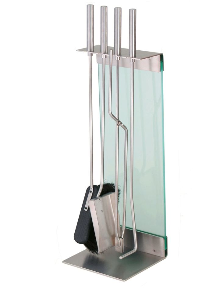 Conmoto Teras VA Kaminholzbesteck Standbesteck silber