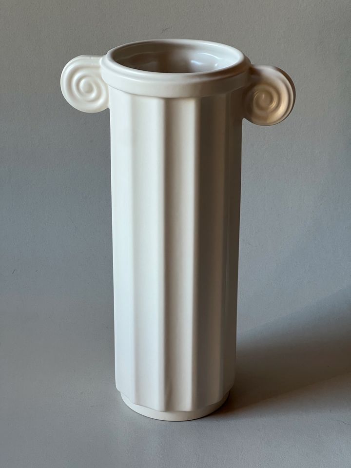 HK Living white Ceramic Vase Greek groß