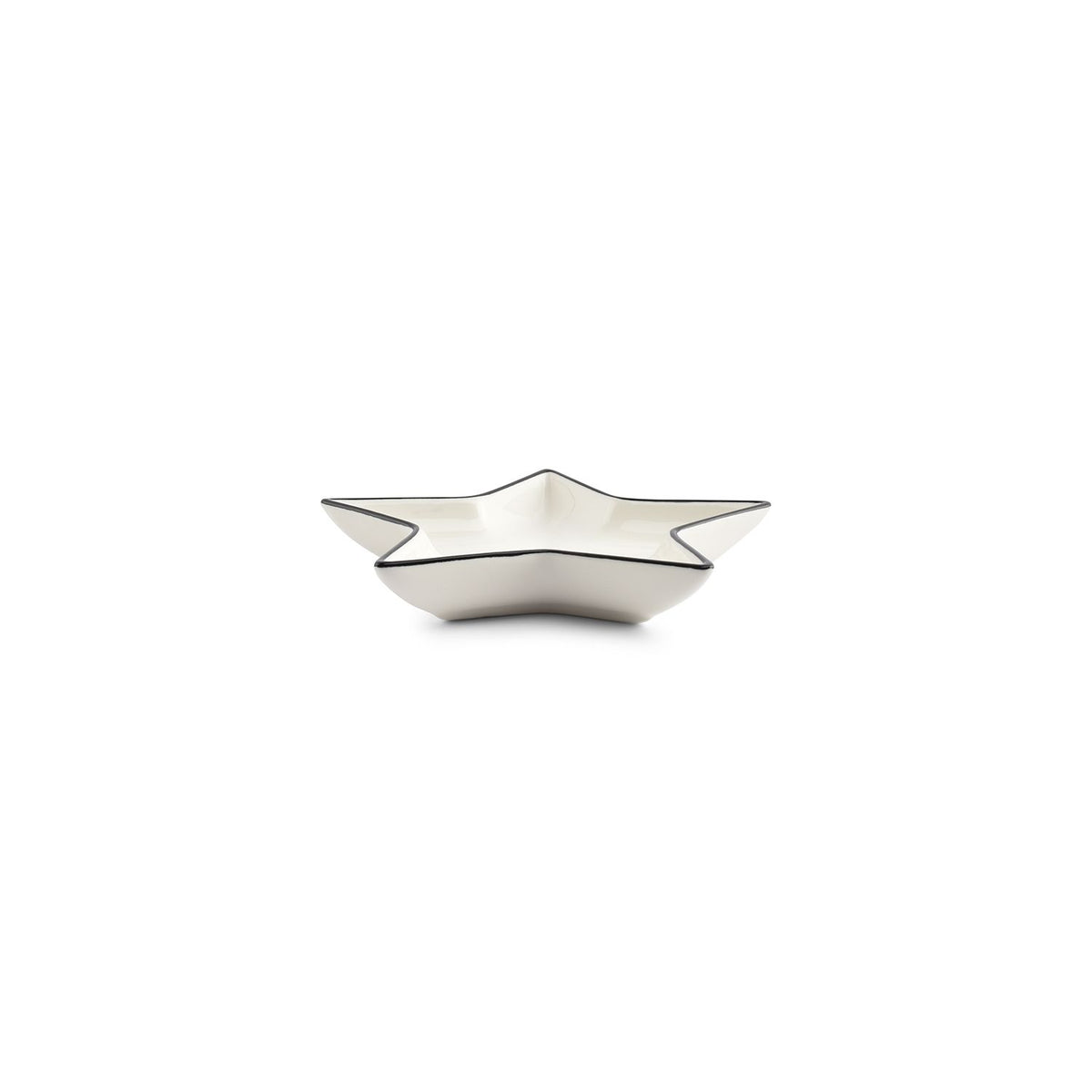 ONA Schüssel BOWL 15XH3CM STAR WHITE NERO Stern
