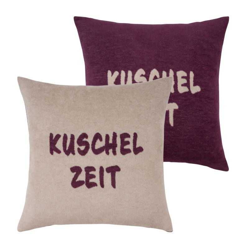 Pad COZY UP 50x50cm taupe-burgundy zeit