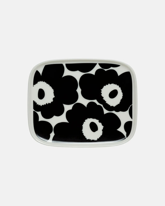 Marimekko Oiva / Unikko Platte /Plate  15x12 cm