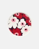 Marimekko Oiva / Unikko Teller 25cm white/plum