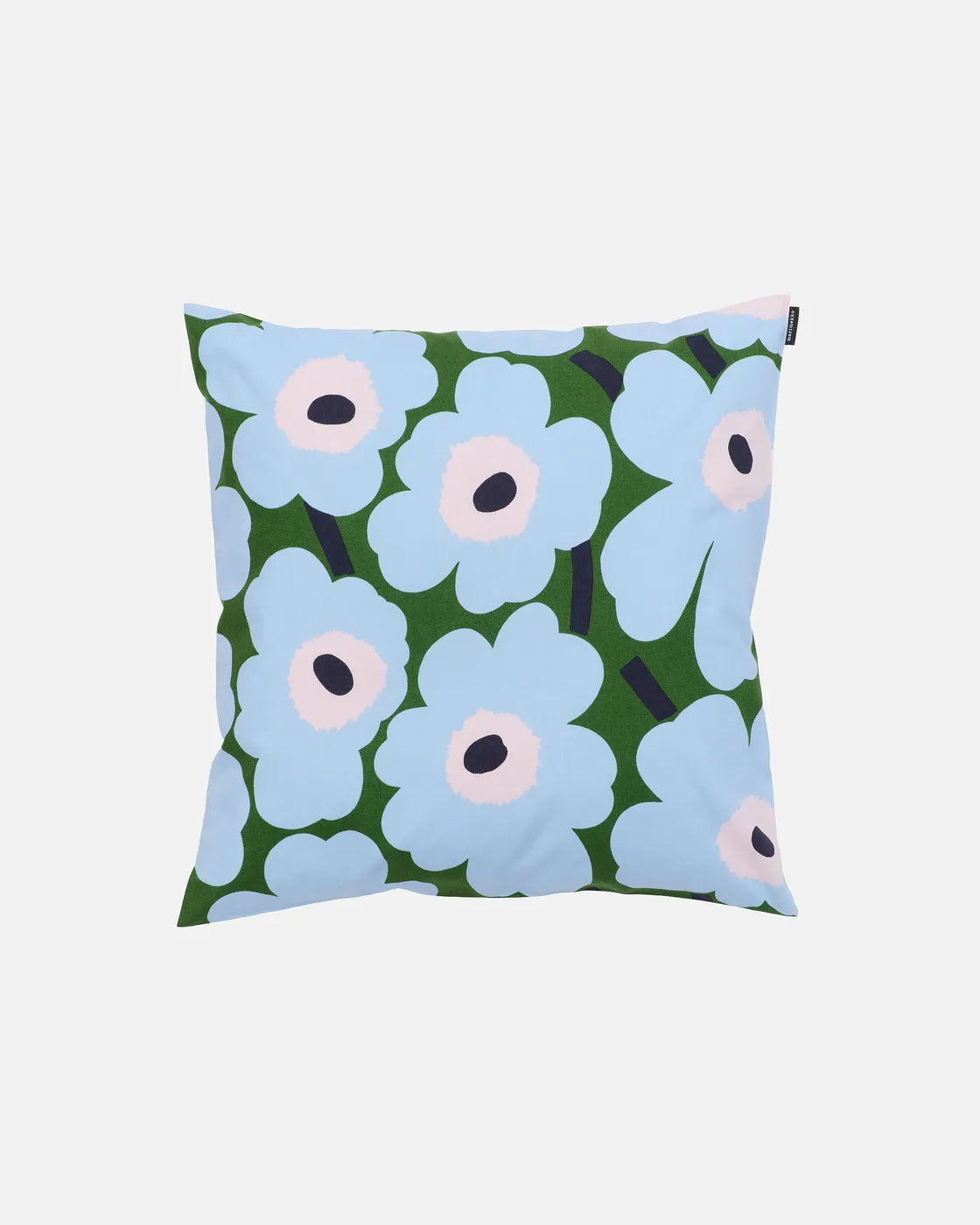 Marimekko Pieni Unikko CUSHION COVER 50X50CM Kissenhülle warm green, lt.blue