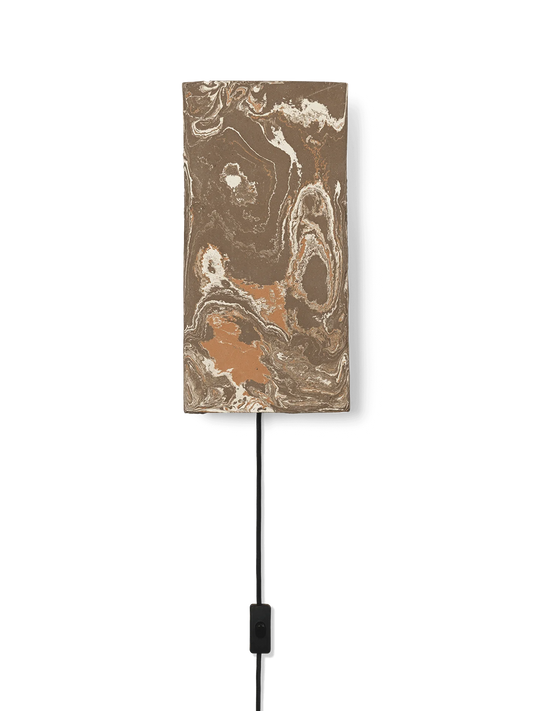 Ferm Living Argilla Wall Lamp - Rectangular - Marble Mocha