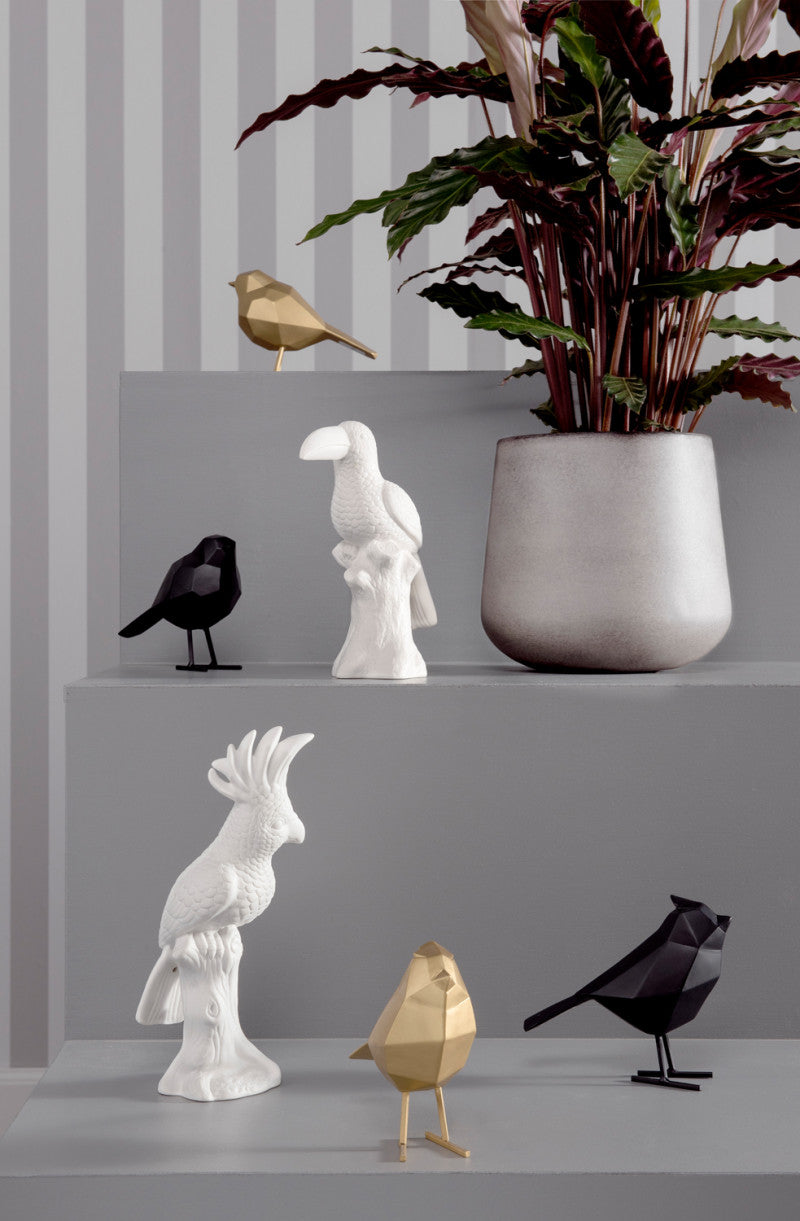 Present Time Statue Origami Small Vogel