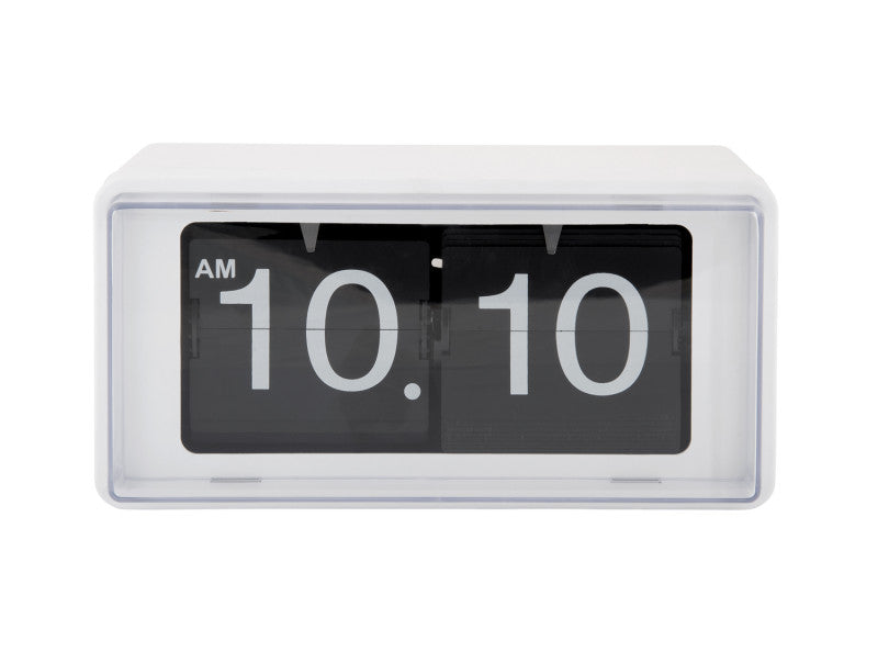 Karlsson Wall/Table Clock Retro Boxed Flip weiß