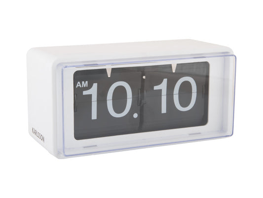 Karlsson Wall/Table Clock Retro Boxed Flip weiß