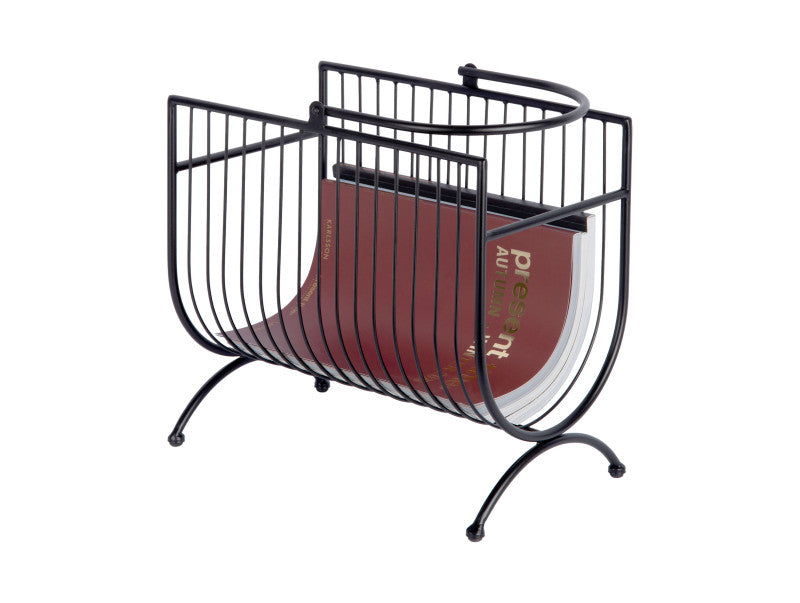 Present Time Magazine Rack Riqueza Magazinhalter schwarz
