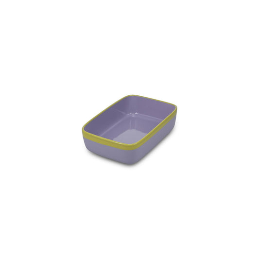 Ofenschale 22,5x15xH6cm lilia/grün Duo