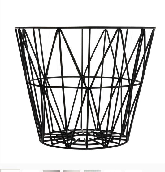 Ferm living Wire basket schwarz M